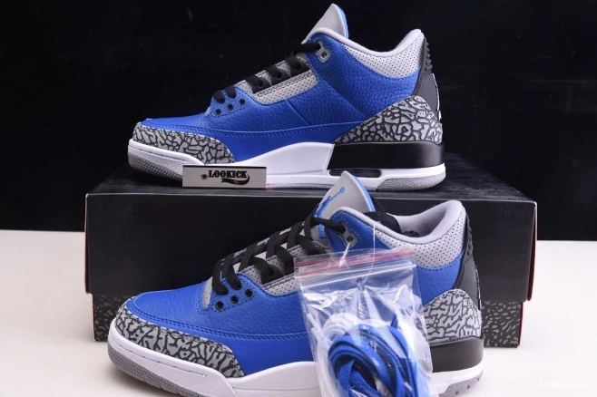 Rep LUCY Retro - Royal' Jordan 3 Air 400 CT8532 'Varsity 0709